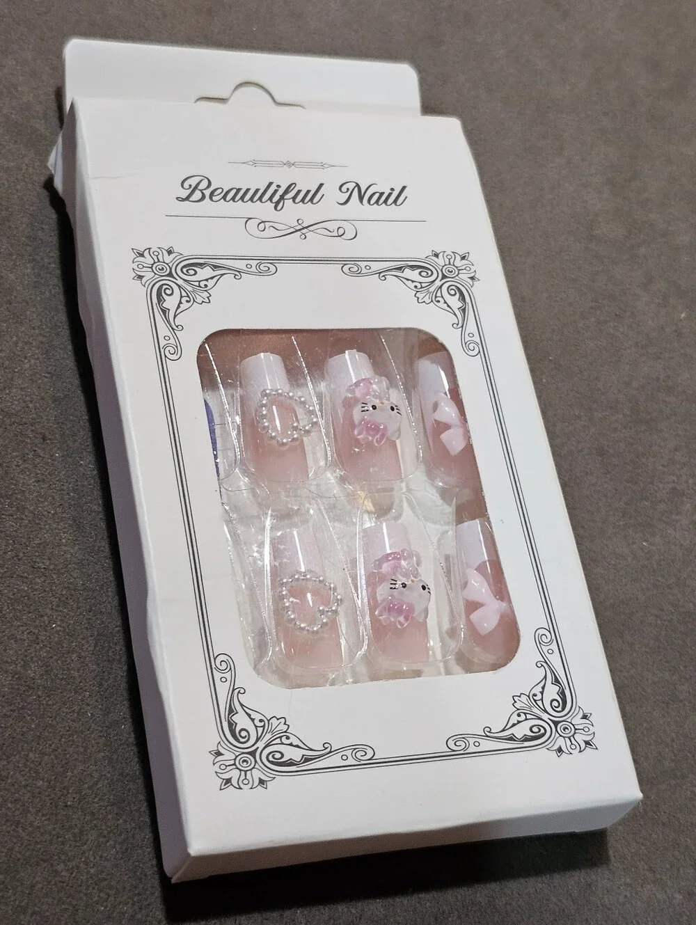 Ideal For Gift Teens - 8 Diff Cute Pink & White Vanity Accessory Set
